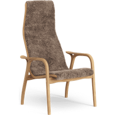 Swedese Lamino Hêtre Laqué Peau De Mouton Sahara Fauteuil 101cm