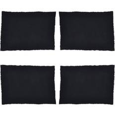 Linen Cloths & Tissues Archer Zadia 20" Linen Place Mat Black