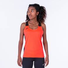 Negro Camisetas de tirantes Joma Camiseta de tirantes mujer Record II - Coral Flüor Negro