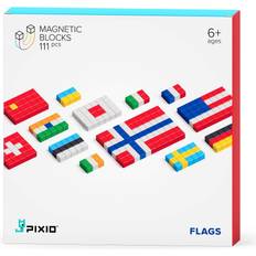 PIXIO Jeu de construction drapeaux