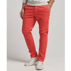 Hosen & Shorts Superdry herren schmal geschnittene chinos Cayenne Pink 5482029