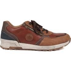 Herre - Lynlås Sneakers Rieker 15130-90 M - Almond/Pacific/Mahogany/Chocolate