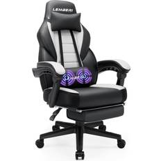 Gaming Chairs Lemberi LEMBERI Gaming Chairs with Footrest,Ergonomic Video Game Chairs for Adults,Big and Tall Gaming Chair 400lb Weight Capacity, Racing Style Gaming Computer Gamer Chair with Headrest and Lumbar Support