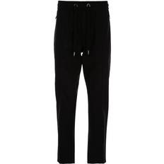 Dolce & Gabbana Men Pants & Shorts Dolce & Gabbana cropped track pants men Cotton Black