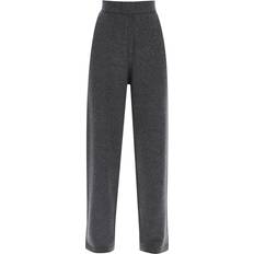 Guld Byxor GOLDEN GOOSE Cashmere Stickade Byxor med G Patch - Grå
