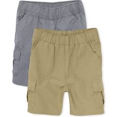 9-12M Pants The Children's Place The Children's Place Baby Boys And Toddler Boys Pull on Cargo Shorts,Flax/Storm Pack,12-18MOS