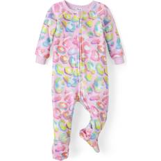 The Children's Place Leopard Children's Clothing The Children's Place The Children's Place Baby Girls' and Toddler Fleece Zip-Front One Piece Footed Pajama, Multicolor Leopard, 2T