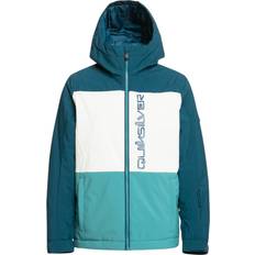 Silver Outerwear Children's Clothing Quiksilver Boys' Side Hit Youth Snow Jacket Brittany Blue