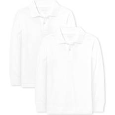 The Children's Place The Children's Place Girl's Short Sleeve Soft Jersey Polo, White