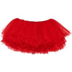 Girls - Nylon Skirts My Lello Big Girls 10-Layer Short Ballet Tulle Tutu Skirt 4T-10yr -Red