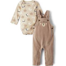 Jumpsuits The Children's Place The Children's Place Baby and Newborn Overall, Bear Set, 9-12 Months