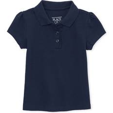 Babies Polo Shirts Children's Clothing The Children's Place The Children's Place Baby Girls and Toddler Girls Short Sleeve Ruffle Pique Polo, Tidal, 3T