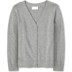 L Cardigans Children's Clothing The Children's Place Girls V-Neck Cardigan Sweater Heather Smoke