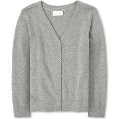 Cardigans The Children's Place The Children's Place girls V-neck Cardigan Sweater, Heather Smoke