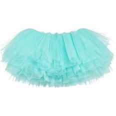 Girls - Nylon Skirts My Lello Big Girls 10-Layer Short Ballet Tulle Tutu Skirt 4T-10yr -Aqua