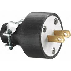 Black Cable Reels Hubbell Wiring Device-Kellems Blade Plug Black Nylon 125VAC 2 Poles RP646