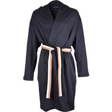 Blue - Men Robes BOSS Iconic French Terry Towelling Bathrobe, Navy