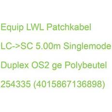 Cables Equip LC/SC 9/125µ 5M Cables De Fibra Óptica