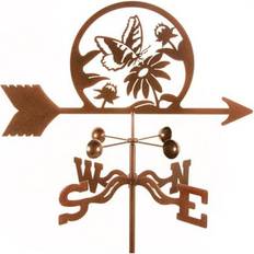 Butterfly & Flowers Weathervane with Garden Mount