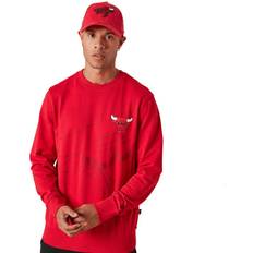 New Era Tröjor New Era Bulls Crewneck Sweatshirt - Röd