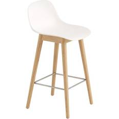 Muuto Chairs Muuto Fiber 65 cm Natural White Bar Stool