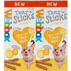 Webbox 6 Tasty Sticks with Cheese, 30g