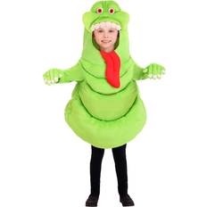 Fun Costumes Kid's Ghostbusters Slimer Costume Tunic With Gloves Green/Red