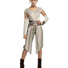 Costumes Quenny white soldier dark warrior cosplay Halloween costume,Star Wars Force Awakens Rey Girl Scavenger Rey costume. Adult's costume, Small