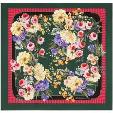 Dolce & Gabbana Damen Halstücher & Schals Dolce & Gabbana Garden-Print Silk Twill Scarf