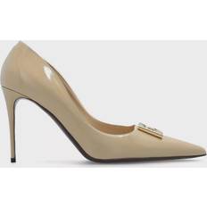 Dolce & Gabbana Heels & Pumps Dolce & Gabbana Calfskin Pumps Beige Leather