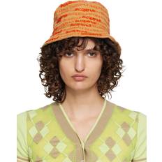 Jacquemus Beige Le Raphia 'Le Bob Bordado' Bucket Hat 560 Khaki