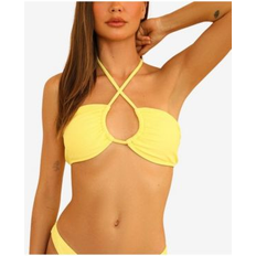 Yellow Bikinis Women's Amalfi Top Limelight rib Limelight rib