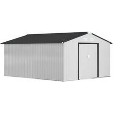 Sheds OutSunny Outsunny Steel Outdoor Shed Organizer and Storage Shed (Building Area )