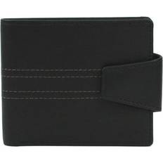 Eastern Counties Leather Elijah Bi-Fold Stitch Detail Wallet - Black One