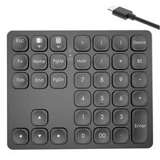 Tlily Mini Wireless Bluetooth Keyboard Phone Tablet Keyboard Bluetooth Keyboard Mouse for Android Black