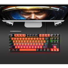 Tomtop Jms BAJEAL 87 Keys Mechanical Keyboard Wired Mechanical Keyboard Mechanical RGB