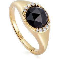 Onyx Rings Astley Clarke Gold Luna Onyx Signet Ring