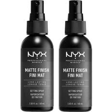 NYX Professional Makeup Setting Spray, Long Lasting Formula, Vegan, Matte Finish, Pack of 2, 60 ml