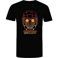 XXL, Black Guardians Of The Galaxy Mens Star-Lord Outline T-Shirt