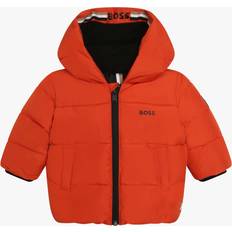 Orange Jackets Children's Clothing BOSS Baby Puffer Hooded Jacket