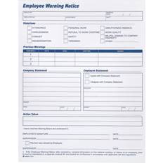 Adams Employee Warning Notice Form