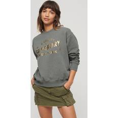 Superdry Nainen Paidat Superdry Luxe Metallic Logo Sweatshirt