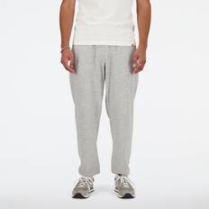 New Balance Pants & Shorts New Balance Mens French Terry Stacked Logo Joggers Mens White/Grey