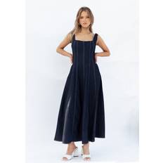 Clothing Callum Midi Dress Dark Denim