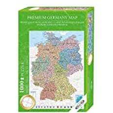 Close Up Deutschland Puzzle 1000 Teile Karte 68 x 48 cm Premium Map 2021 MAPS IN Minutes