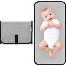 Comfy Cubs Baby Portable Changing Pad, Diaper Bag,Travel Mat Station Grey, Compact