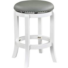 Boraam White Bar Stools Boraam Cordova Backless Bar Stool