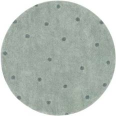 Blau - Rund Teppiche & Felle Lorena Canals Washable Rug Round Dot Blau