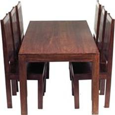 Natural Dining Sets IH Design Dakota Mango Wood Dining Set