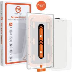 Skjermbeskyttere Mobile Origin Screen Guard iPhone 14 Pro with easy applicator 2 pack